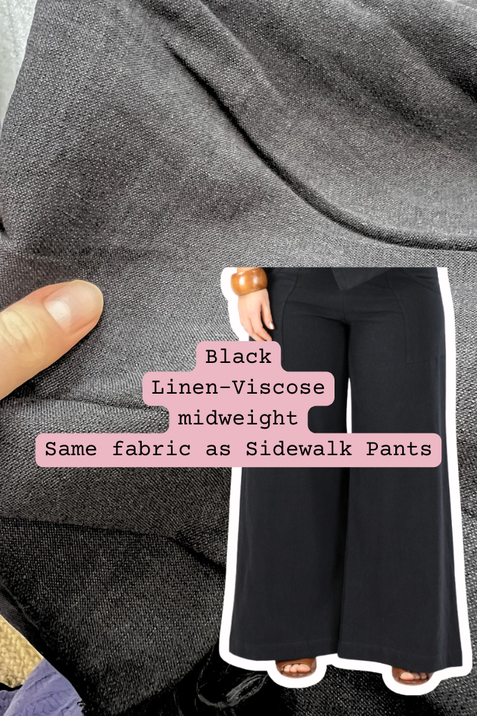 Mixed Fabrics - Cropped Verge Pants