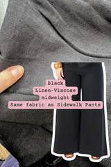 Mixed Fabrics - Cropped Verge Pants