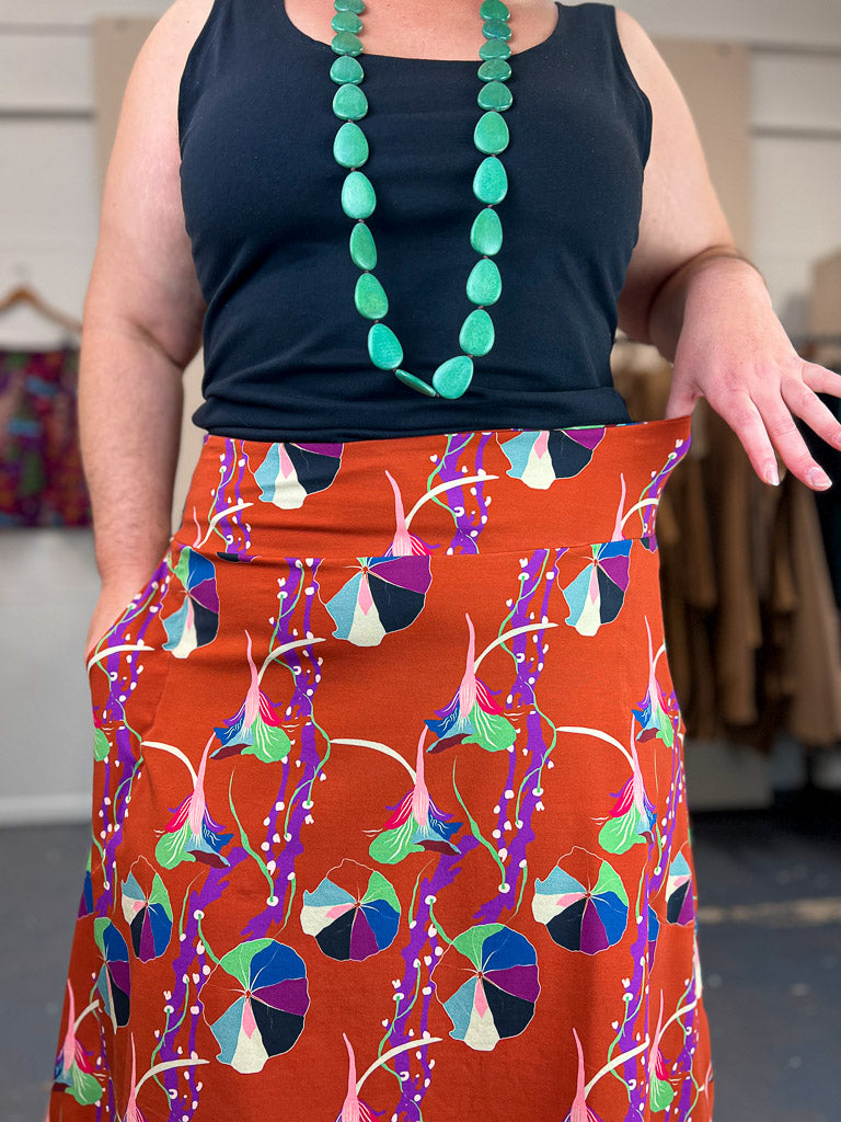 Swing Skirt – Nasturtium Rust