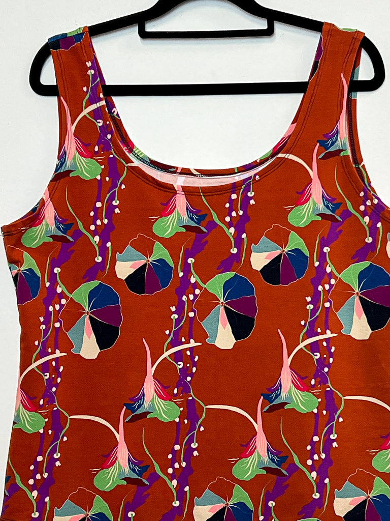Organic Stretch Tank - Nasturtium Rust