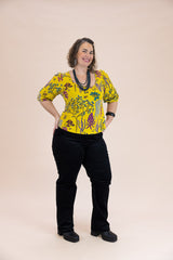 Ash Top – Yellow Botanical Organic Cotton