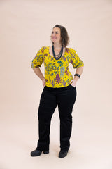 Ash Top – Yellow Botanical Organic Cotton