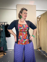 Windowpane Top Stretch Cotton - Nasturtium Rust