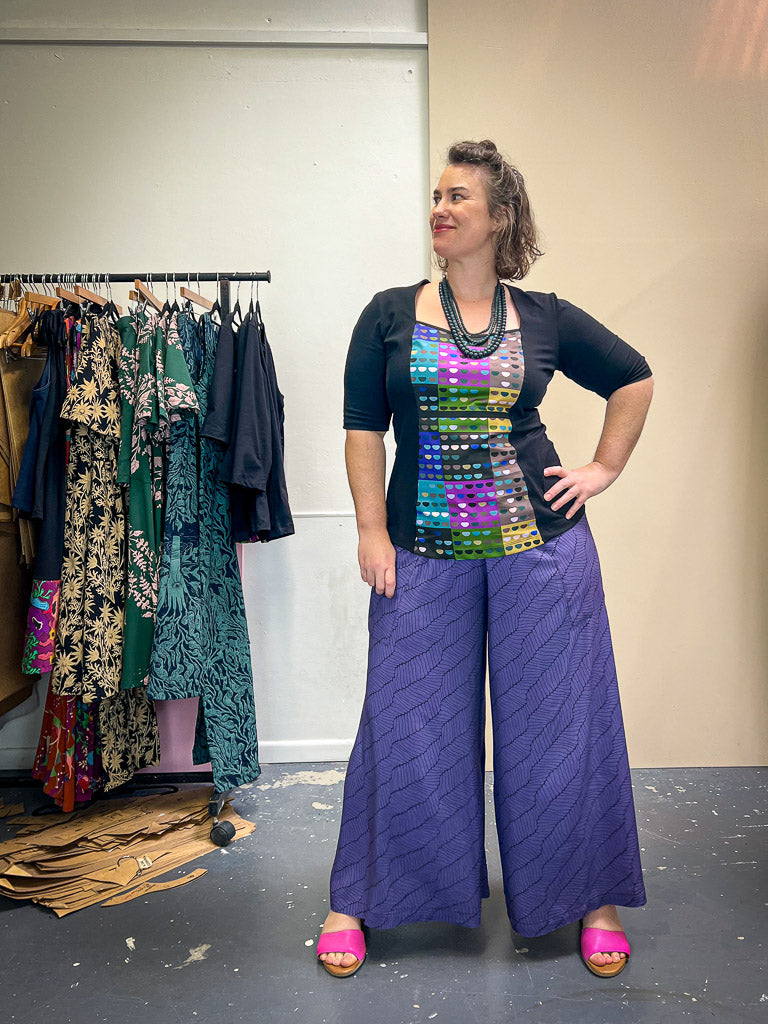 Windowpane Top Stretch Cotton - Not So Square